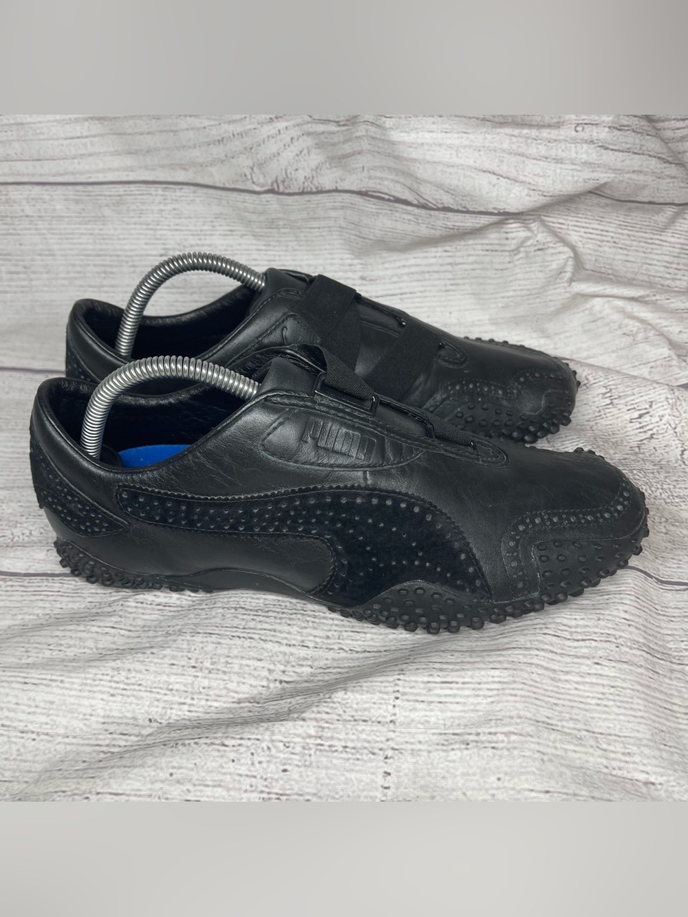 PUMA Mostro Men's 9 Y2K Black Low Top Hook & Loop Athletic Shoes